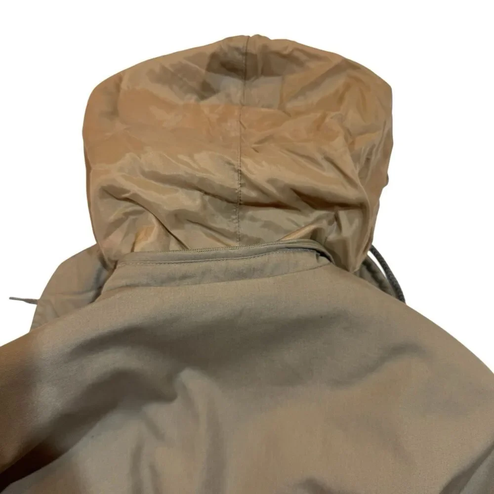 Vintage 80s London Fog Parka 40R Quilted Hooded Coat Big Ben‎ Zip Korea